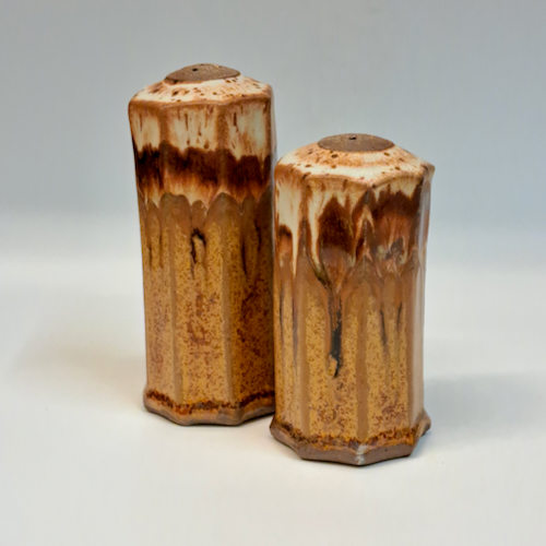 #230732 Salt & Pepper Set Brown;Sand $18 at Hunter Wolff Gallery